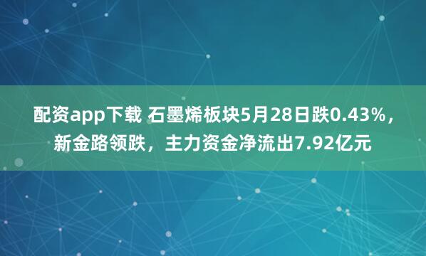配资app下载 石墨烯板块5月28日跌0.43%，新金路领跌，主力资金净流出7.92亿元