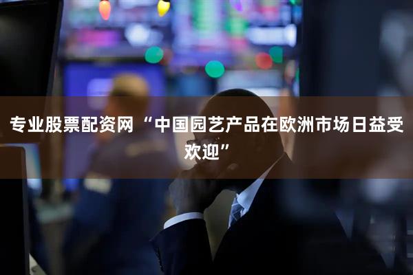 专业股票配资网 “中国园艺产品在欧洲市场日益受欢迎”